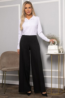 Брюки палаццо Мне по вкусу (черные) Б14283-13М