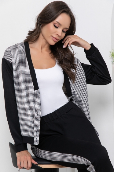 Костюм "Спорт шик" (грей/блэк) К6739