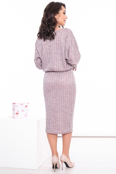 Платье "Панна-Котта" (пыльная роза) П3147