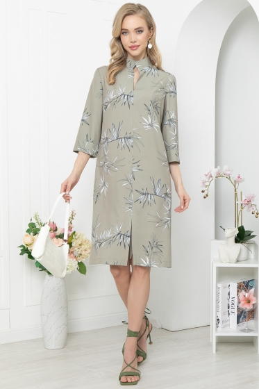 Платье "Мира" (олива) П5317