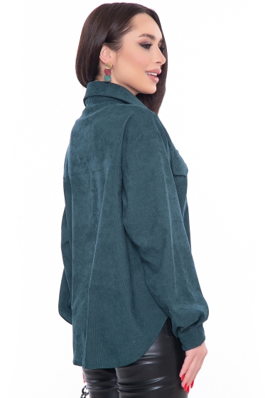 Рубашка "Будь в тренде" (изумруд) Б3162