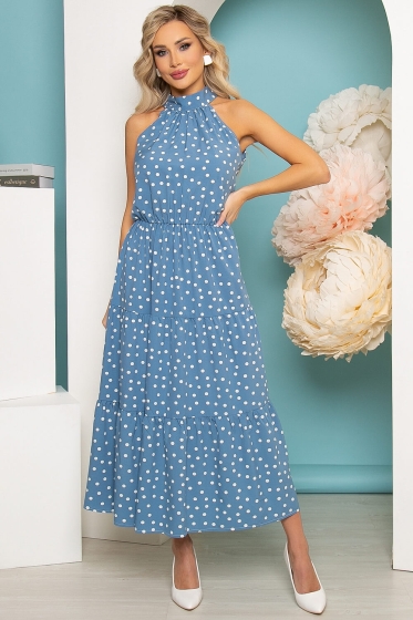 Сарафан "Лето в городе" (голубой) П3525