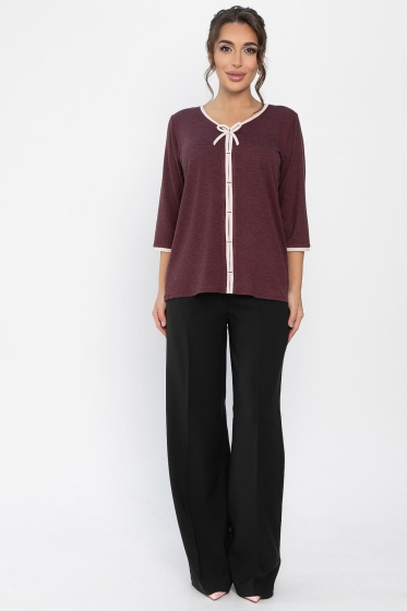Блуза трикотажная Вишенка (ягодная) Б14258-18М
