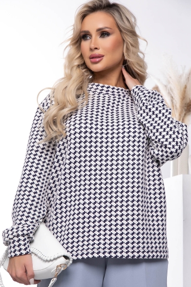 Джемпер "Викки" (блю энд вайт) Б7704