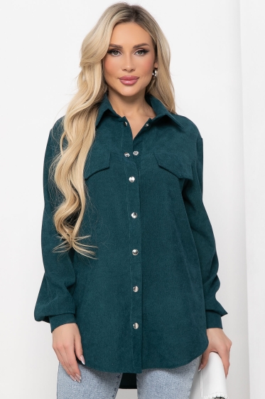 Рубашка "Дыхание весны" (изумруд) Б8516