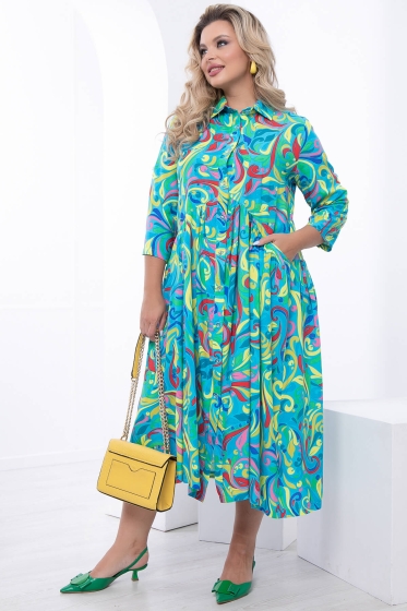 Платье "Штеффи" (грин) П6791