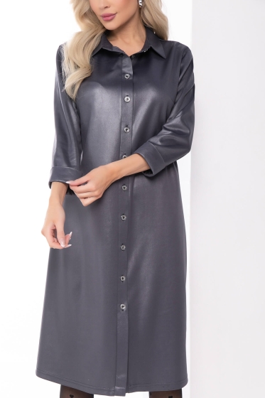 Платье "Елизавета" (графит) П8107