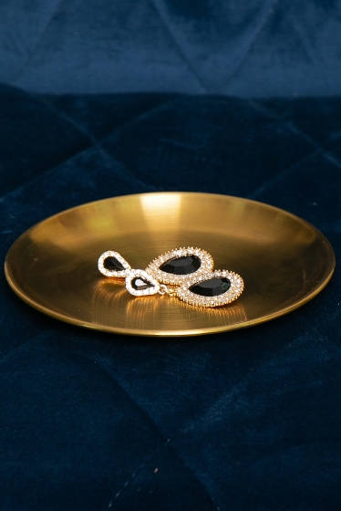 Серьги "Королевская роскошь" (блэк) Бижу62