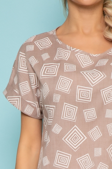 Платье "Бренди" (кофе с молоком) П3822