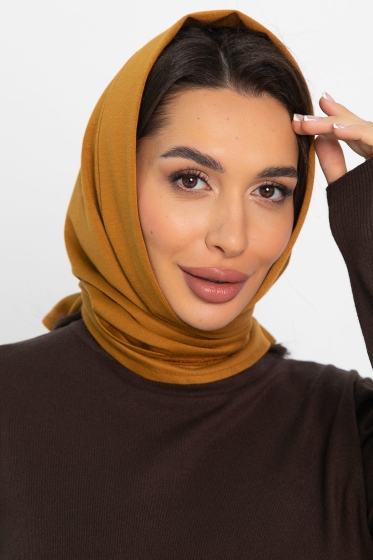 Косынка с отворотом (горчичная) КО19-23М