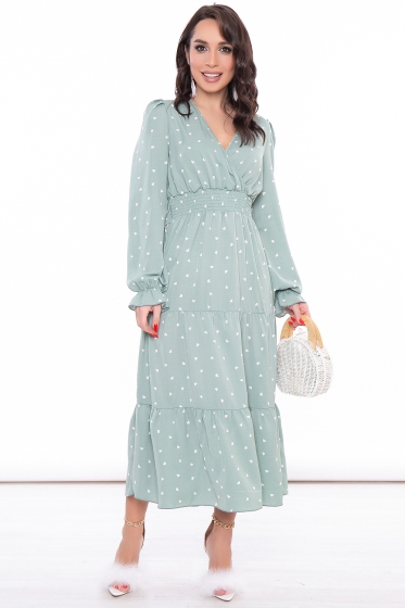 Платье "Арабелла" (олива) П3174
