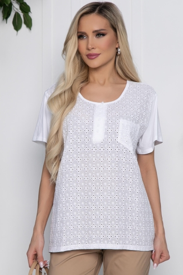Блуза Радмила (белая) Б10429