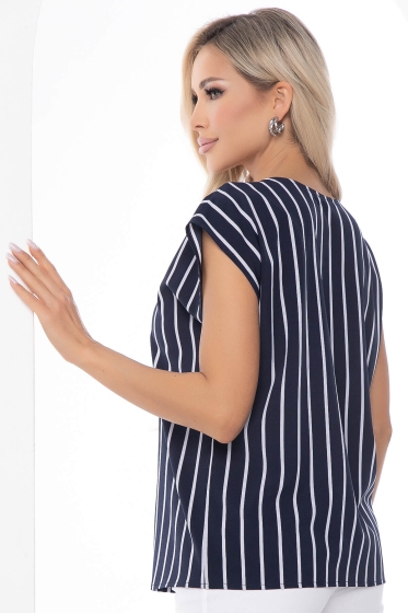 Блуза "Стейси" (синяя) Б10004