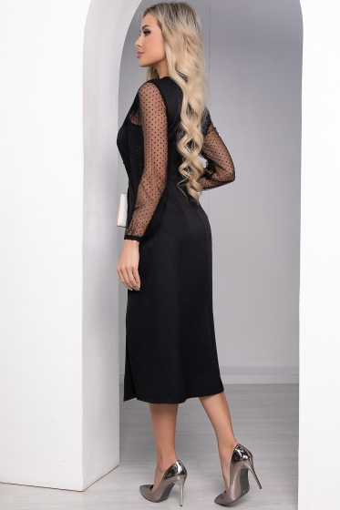 Платье "Идеал красоты" (черное) П8487