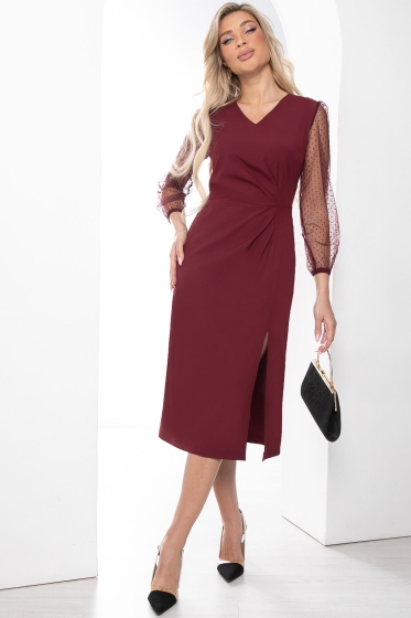 Платье "Идеал красоты" (бордо) П8488