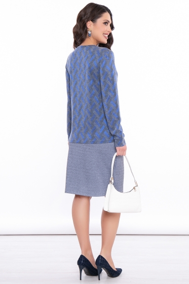 Юбка "Фиби" (пыльно-голубая) Ю2896