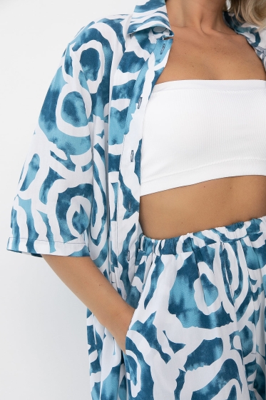 Костюм Легкий бриз (бирюзовый) К13242-7М