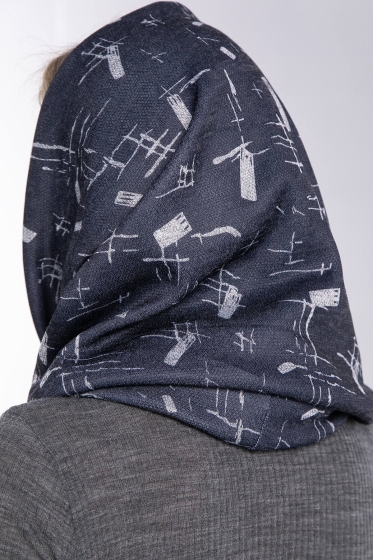 Снуд (темно-синий/абстракция) СТ16