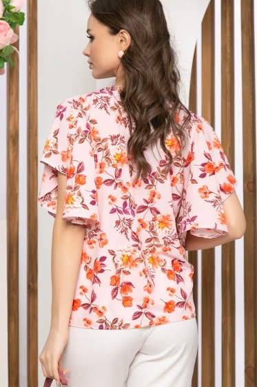 Блуза "Катрин" (цветочный принт) Б5039