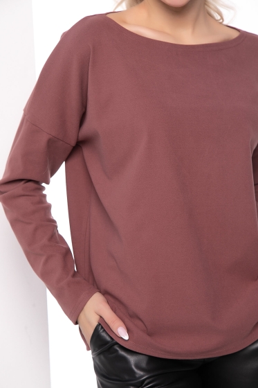 Лонгслив "Инэс" (ягодный) Б7953