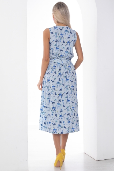Сарафан "Поцелуй солнца" (голубой) П9074