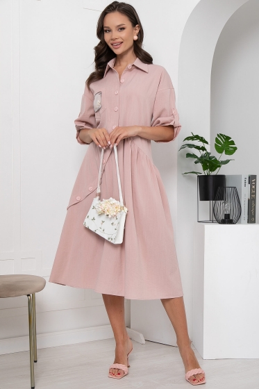 Платье "Индира" (пыльная роза) П5943
