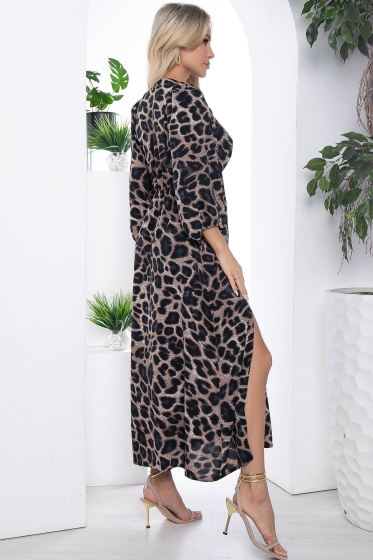Платье Неповторимая (лео/беж) П10237