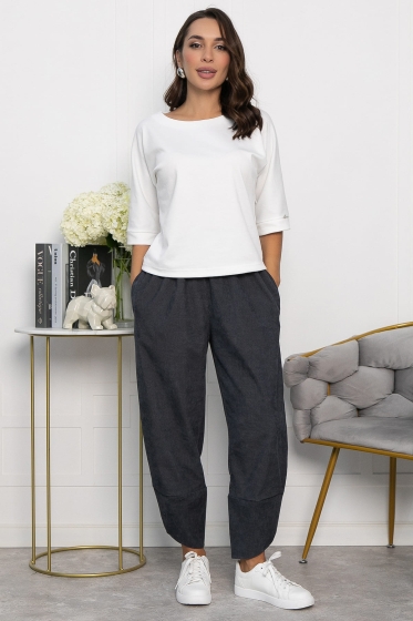 Брюки бохо (серые) Б12847-10М