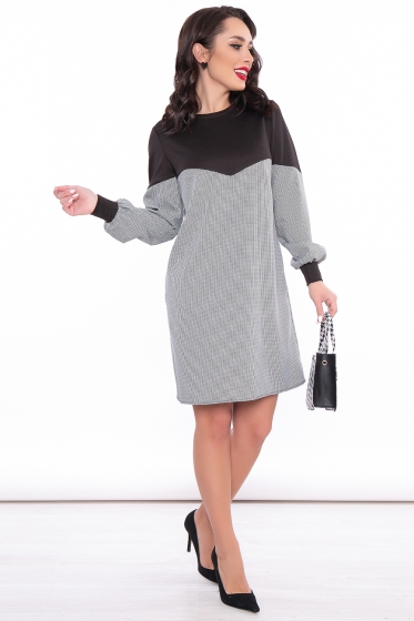 Платье "Игра на контрасте" П3298