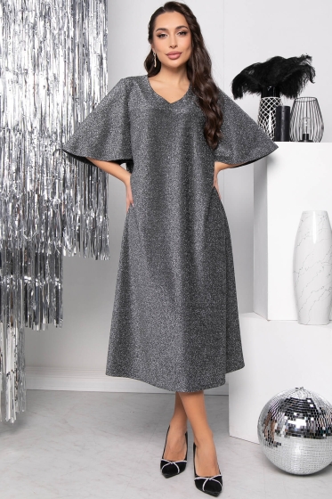 Платье "Натали" (серебро) П7716
