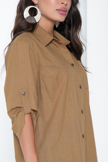 Рубашка "Марни" (горчица) Б2526