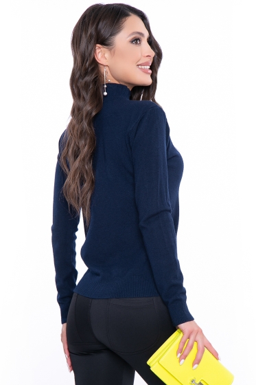 Водолазка "Осенняя история" (синяя) Б2779