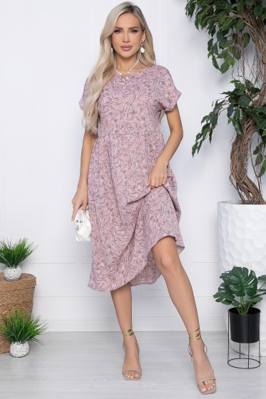 Платье Амината (пудра) П10784