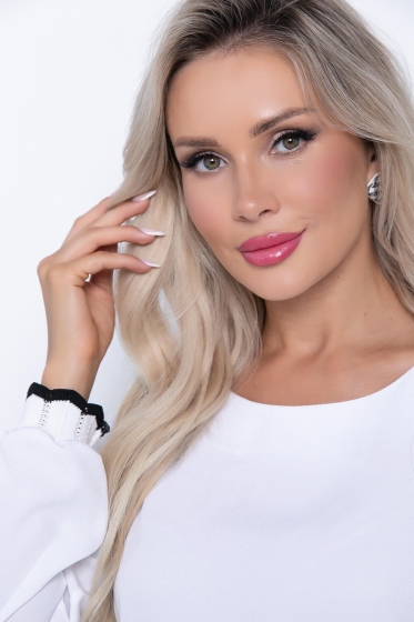 Блуза "Ханна" Б7192 (белый)