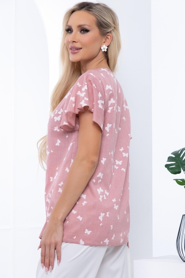 Блуза "Гайана" (пыльная роза) Б6777