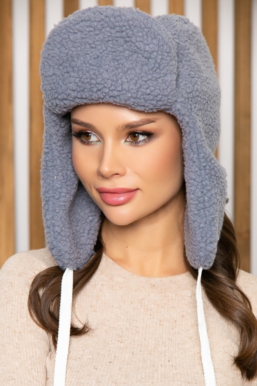 Шапка-ушанка (серая) УМ2
