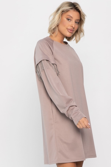 Платье Стелла (пыльная роза) П14231-5М