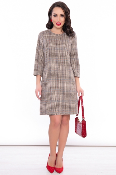 Платье "Жаклин" (клетка) П3157
