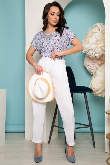 Брюки "Модный вояж" (белые) Б3555