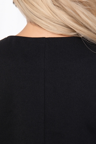 Платье "Элеганс" (черно-сиреневое) П8790