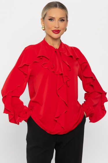 Блуза Дыхание осени (красная) Б14187-5М