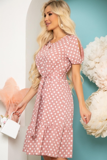 Платье "Магия цветов" (пыльная роза) П3883