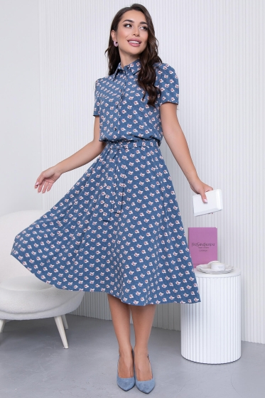 Платье "Оливия" (джинс) П5602