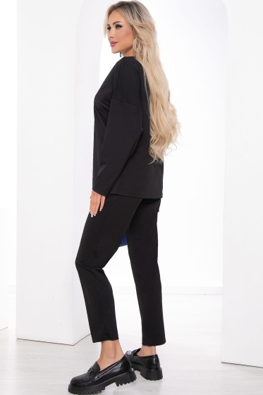 Костюм Дизайр (черно-синий) К10867